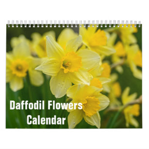 Calendário Flores de Narciso Floral 2027