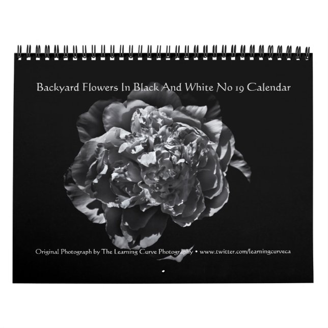 Calendário Flores De Quintal A Preto E Branco N.O 19 (Capa)