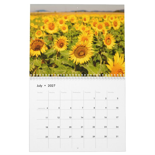 Calendário Flores do Mundo (Jul 2027)