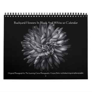 Calendário Flores do Quintal em Preto e Branco 20