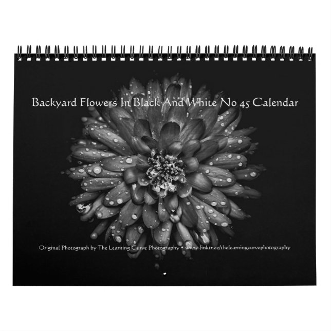 Calendário Flores do Quintal em Preto e Branco Nº 45 (Capa)
