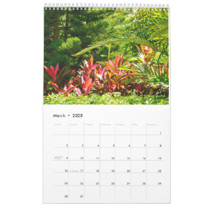 Calendário Flores e plantas mistas