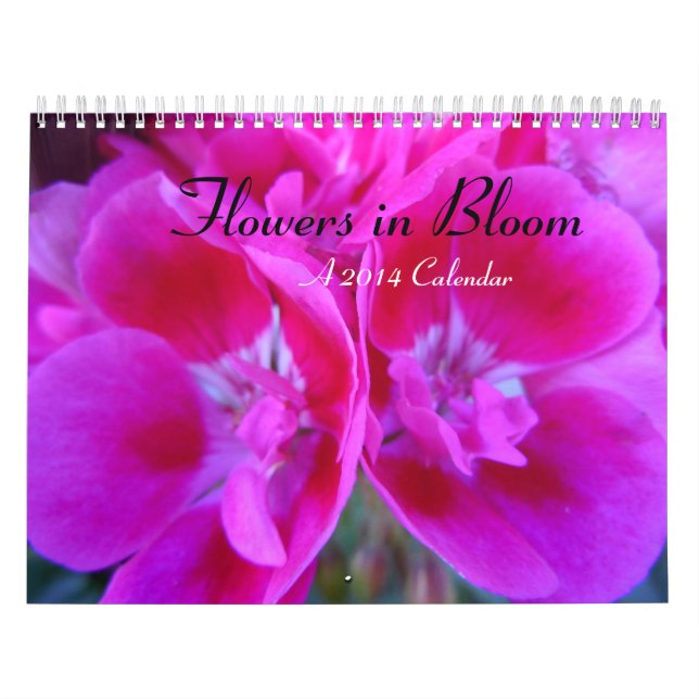 Calendário Flores no Bloom 2014 (Capa)