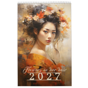 Calendário Flores no Cabelo 2026