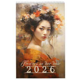 Calendário Flores no Cabelo 2026