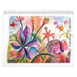 Calendário Flores por o ano