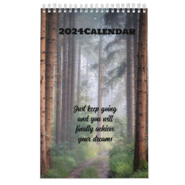 Calendário Floresta das quatro estações de 2024