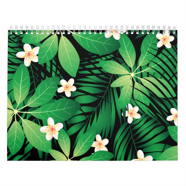 Calendário Floresta Tropical de Plumeria (Capa)
