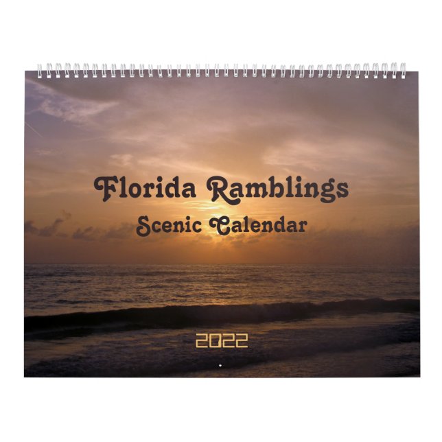 Calendário Florida Ramblings 2022 Scenic Calendar (Capa)