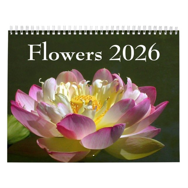 Calendário Flowers 2026 Calendar (Capa)