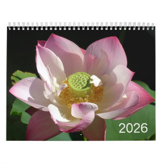Calendário Flowers Calendar 2026