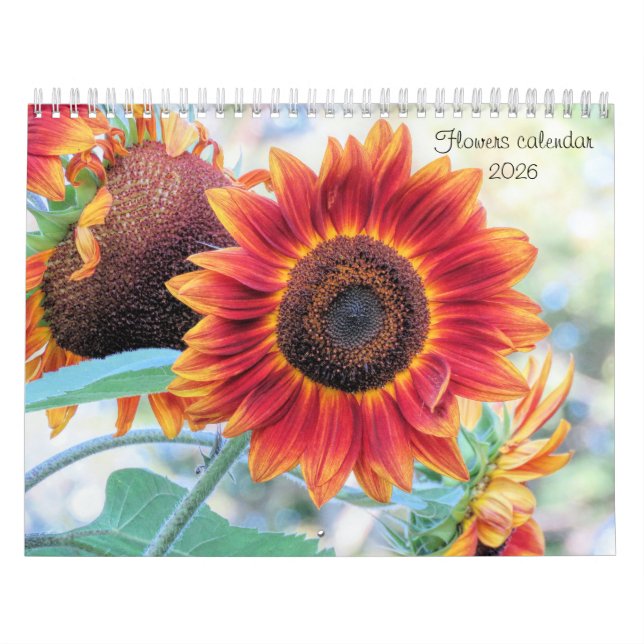Calendário Flowers calendar 2026  (Capa)