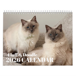 Calendário Fluff & Doodle 2026