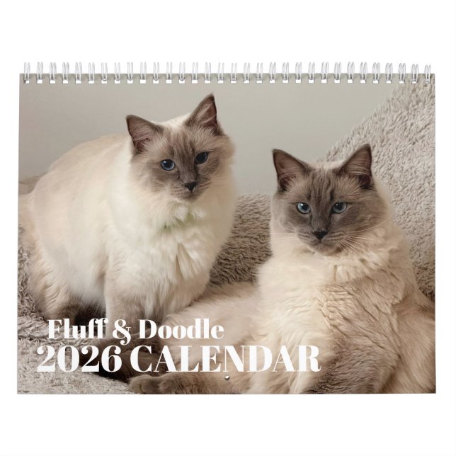 Calendário Fluff & Doodle 2026 (Capa)