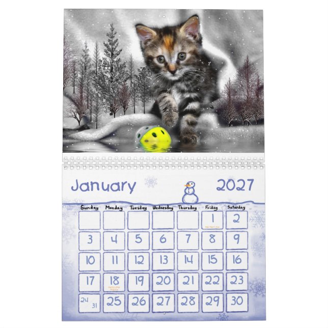 Calendário Fofinhos (Jan 2027)