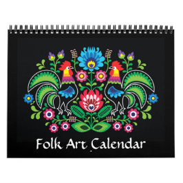 Calendário Folk Art