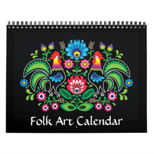 Calendário Folk Art