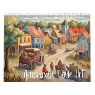 Calendário Folk Art Americano
