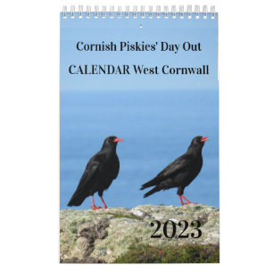 Calendário Fora do Dia de Cornwall Fotografia de Cornish Pisk