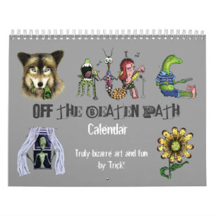 Calendário Fora do trajeto batido - arte estranha