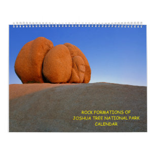 Calendário "Formações Rock De Joshua Tree National Park"
