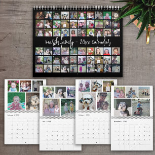 Calendário Foto 60 - Modelo da família moderna personalizada