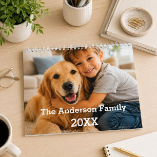 Calendário Foto anual de crianças da família memórias 2027