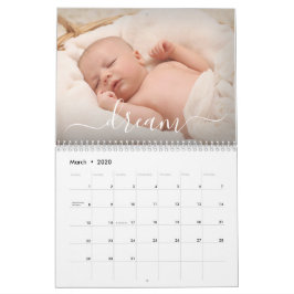 Calendário Foto da Família de Afirmações Elegantes Simples