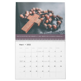 Calendário Foto da Família de Salmos Cristãos Religiosos Pers