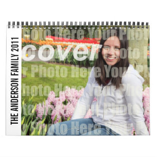 Calendário Foto da família do ano 12 meses moderna