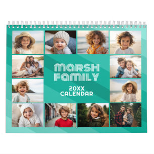 Calendário Foto de Cheio Simples Moderno de Strike Retroativa