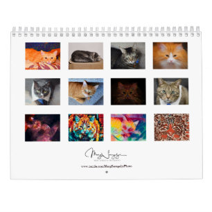 Calendário Foto de Gatos Frescos Design 2023 Mensal
