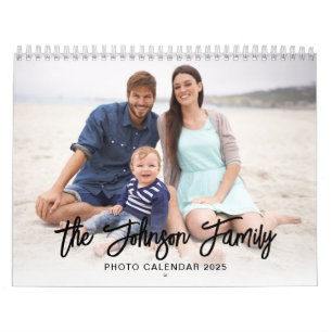 Calendário Foto de Imagens de Família Personalizadas Minimali