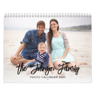Calendário Foto de Imagens de Família Personalizadas Minimali
