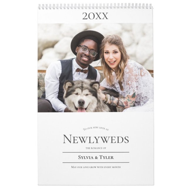 Calendário Foto de recém-casados (Capa)