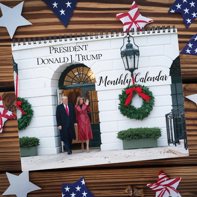 Calendário Foto do Presidente Donald J Trump 2025 (president donald trump calendar)