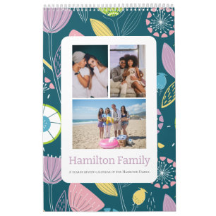Calendário Foto Mês a Mês da Sua Família Personalizada