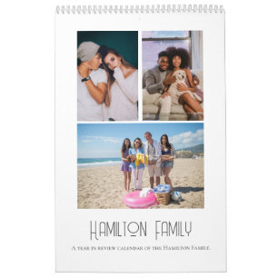 Calendário Foto Mês a Mês da Sua Família Personalizada