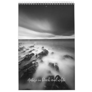 Calendário Foto Natureza em preto e branco v2