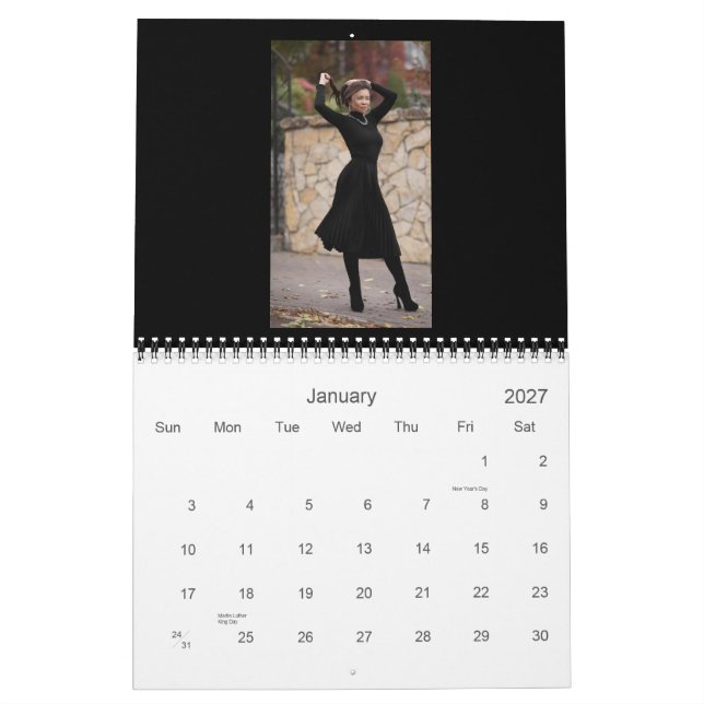 Calendário Foto personalizada (Jan 2027)