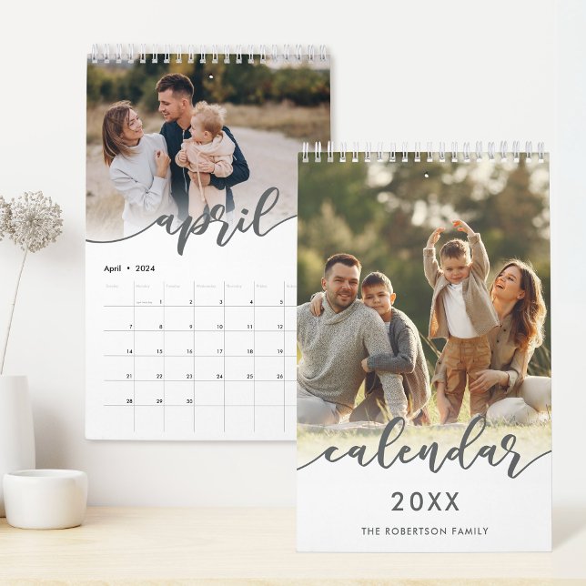 Calendário Foto personalizada da família (Criador carregado)