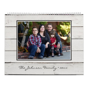 Calendário Foto Personalizada da Família Moderna