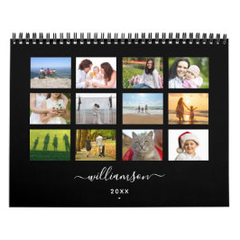 Calendário Foto personalizada minimalista moderna DIY