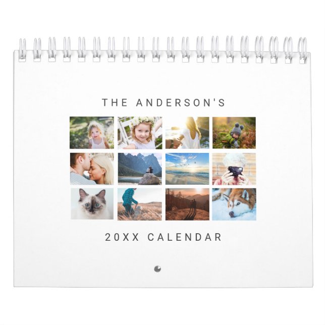 Calendário Foto personalizada minimalista simples 2022 (Capa)