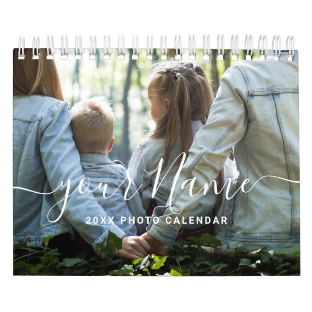 Calendário Foto personalizada minimalista simples 2022 (Capa)