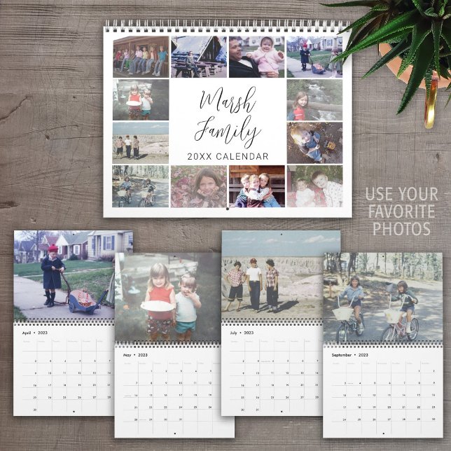 Calendário Foto Personalizada Moderna Simples - 13 Imagens Ch (Criador carregado)