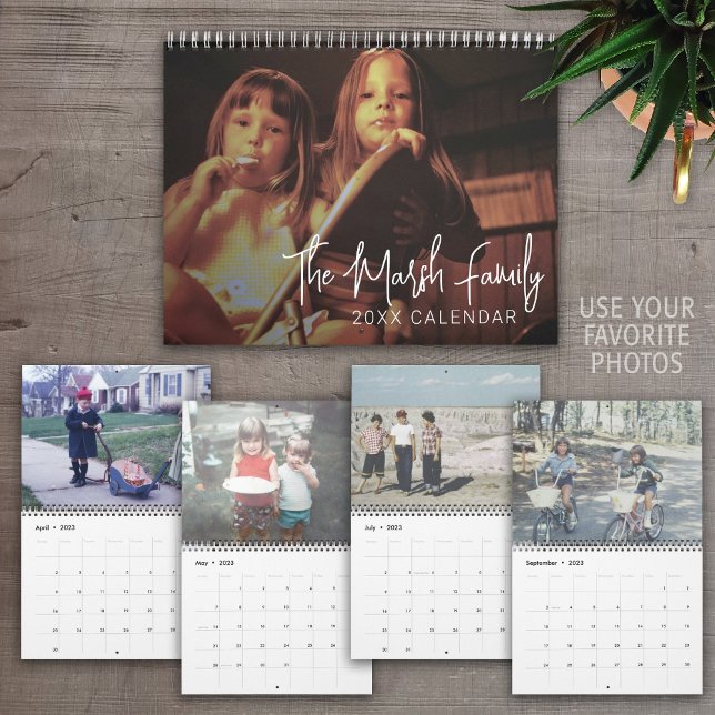 Calendário Foto Personalizada Moderna Simples 2023 - 14 Image (Criador carregado)