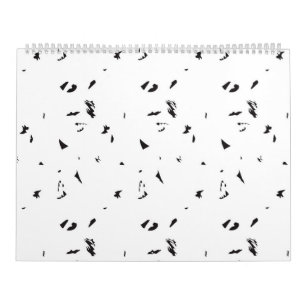 Calendário Foto preta e branca de um bando de aves