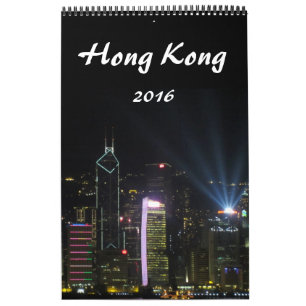Calendário fotografia 2016 de Hong Kong