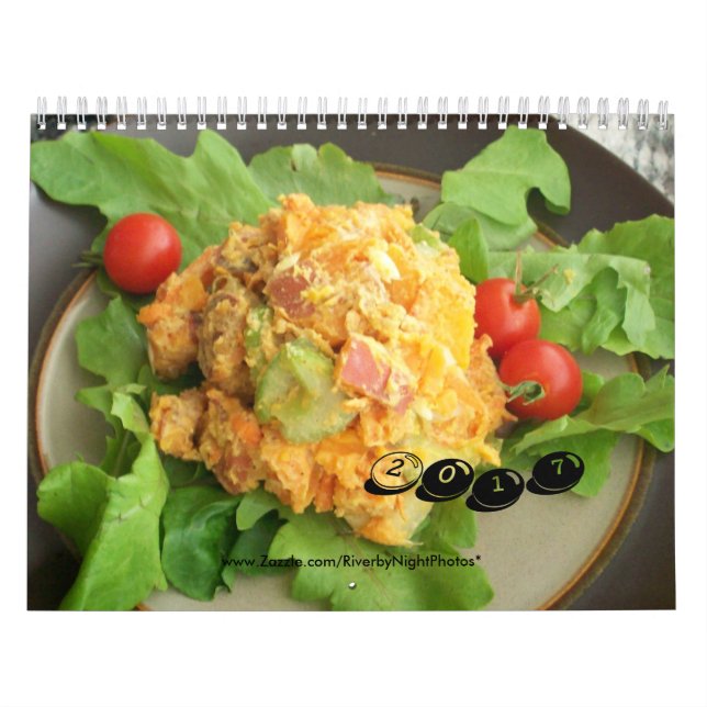 Calendário Fotografia 2017 da comida (Capa)